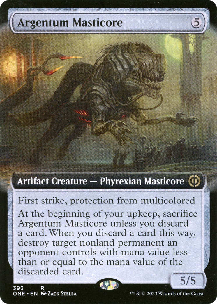 Argentum Masticore (Extended Art) [Phyrexia: All Will Be One] | Event Horizon Hobbies CA