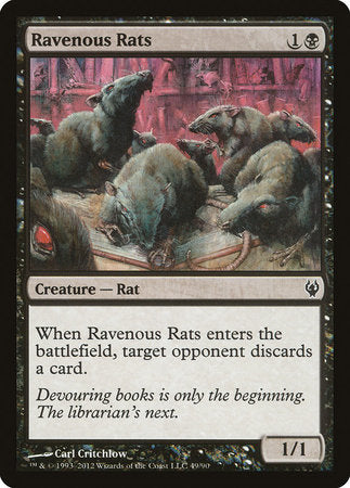 Ravenous Rats [Duel Decks: Izzet vs. Golgari] | Event Horizon Hobbies CA