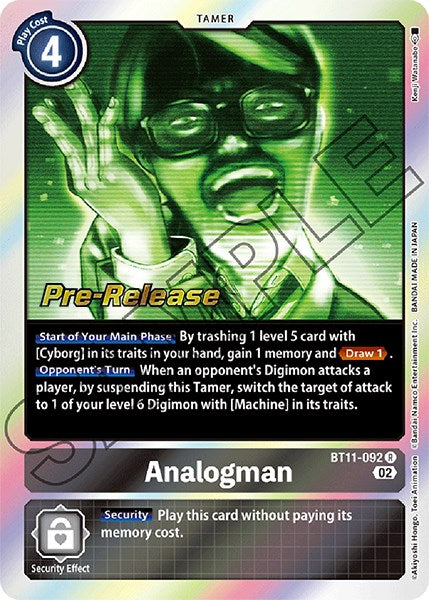 Analogman [BT11-092] [Dimensional Phase Pre-Release Promos] | Event Horizon Hobbies CA