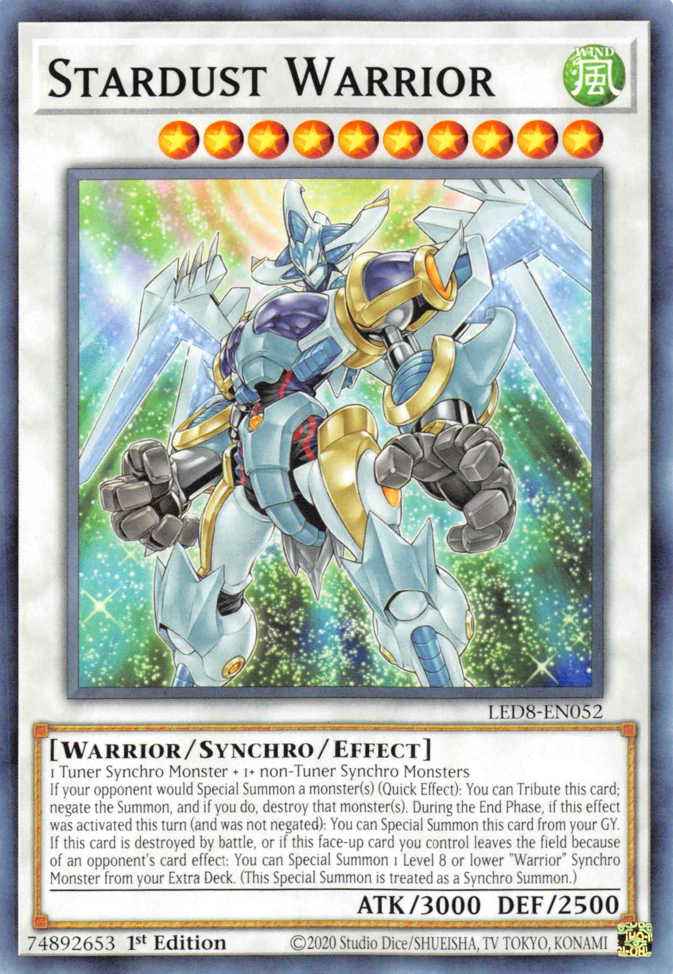 Stardust Warrior [LED8-EN052] Common | Event Horizon Hobbies CA