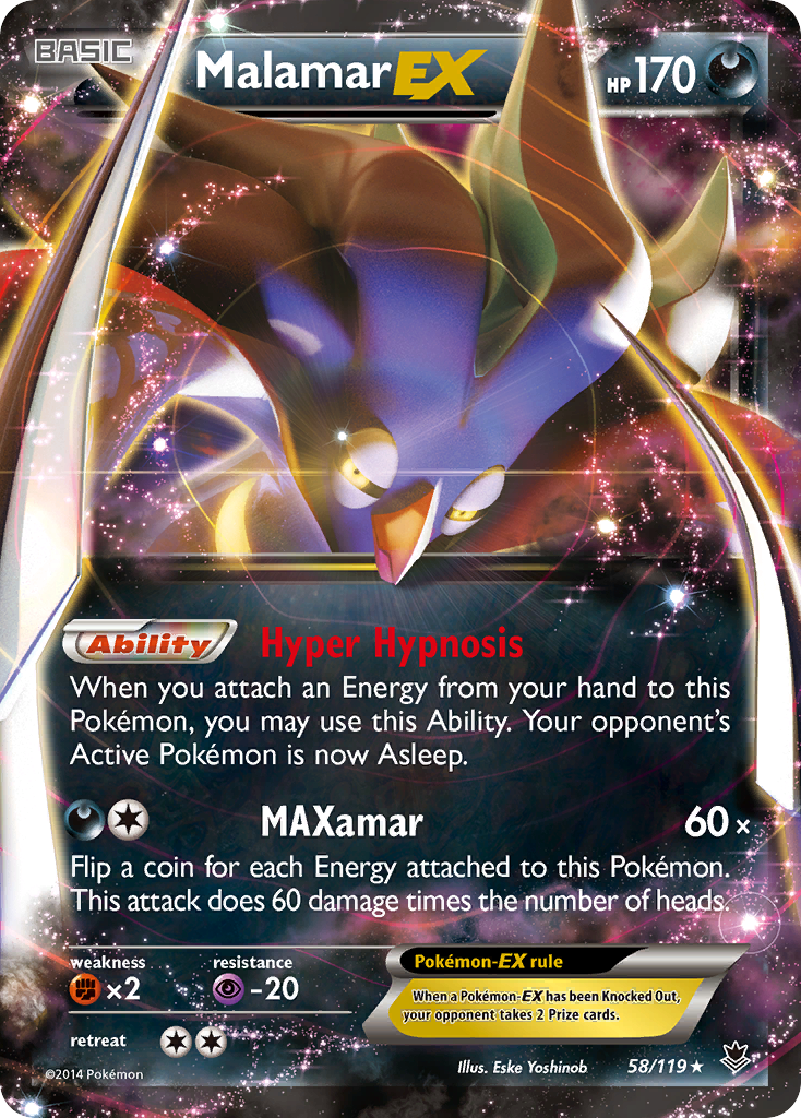 Malamar EX (58/119) [XY: Phantom Forces] | Event Horizon Hobbies CA