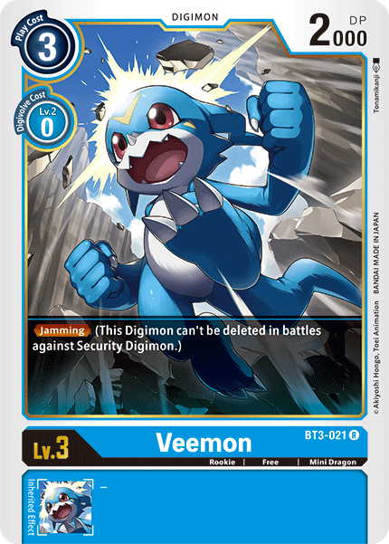 Veemon [BT3-021] [Release Special Booster Ver.1.5] | Event Horizon Hobbies CA