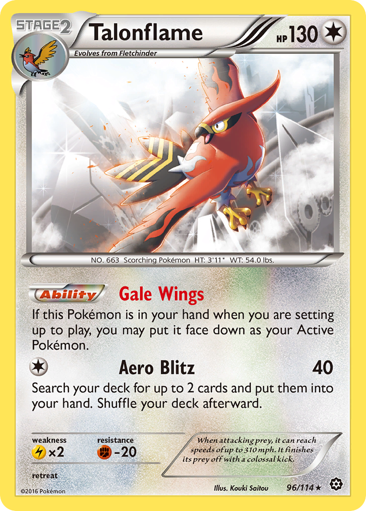 Talonflame (96/114) [XY: Steam Siege] | Event Horizon Hobbies CA