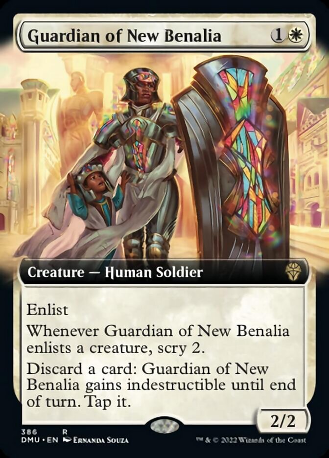 Guardian of New Benalia (Extended Art) [Dominaria United] | Event Horizon Hobbies CA