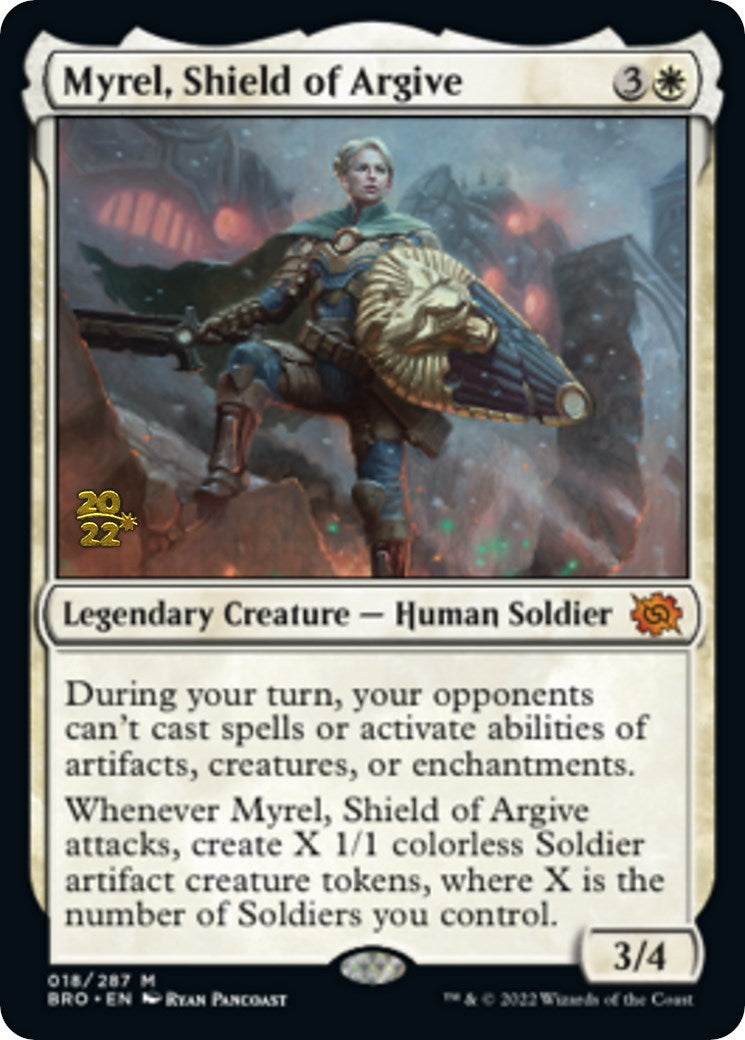 Myrel, Shield of Argive [The Brothers' War: Prerelease Promos] | Event Horizon Hobbies CA