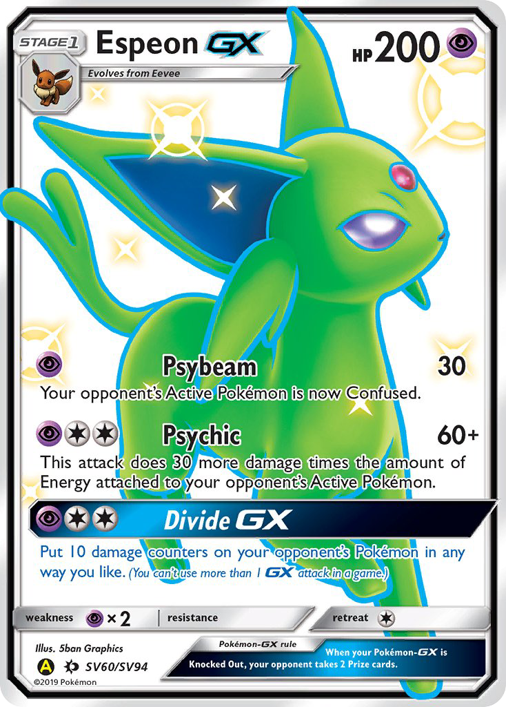 Espeon GX (SV60/SV94) [Sun & Moon: Hidden Fates - Shiny Vault] | Event Horizon Hobbies CA