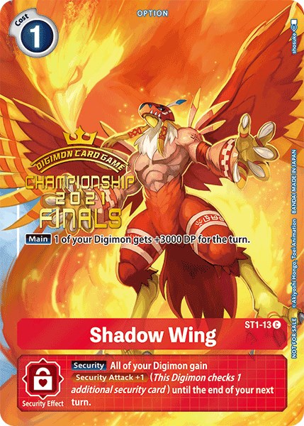 Shadow Wing [ST1-13] (2021 Championship Finals Tamer's Evolution Pack) [Starter Deck: Gaia Red Promos] | Event Horizon Hobbies CA