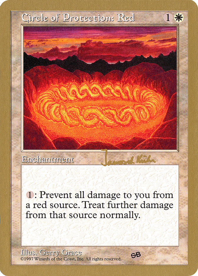 Circle of Protection: Red (Janosch Kuhn) (SB) [World Championship Decks 1997] | Event Horizon Hobbies CA