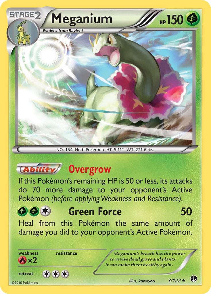 Meganium (3/122) (Cosmos Holo) (Blister Exclusive) [XY: BREAKpoint] | Event Horizon Hobbies CA