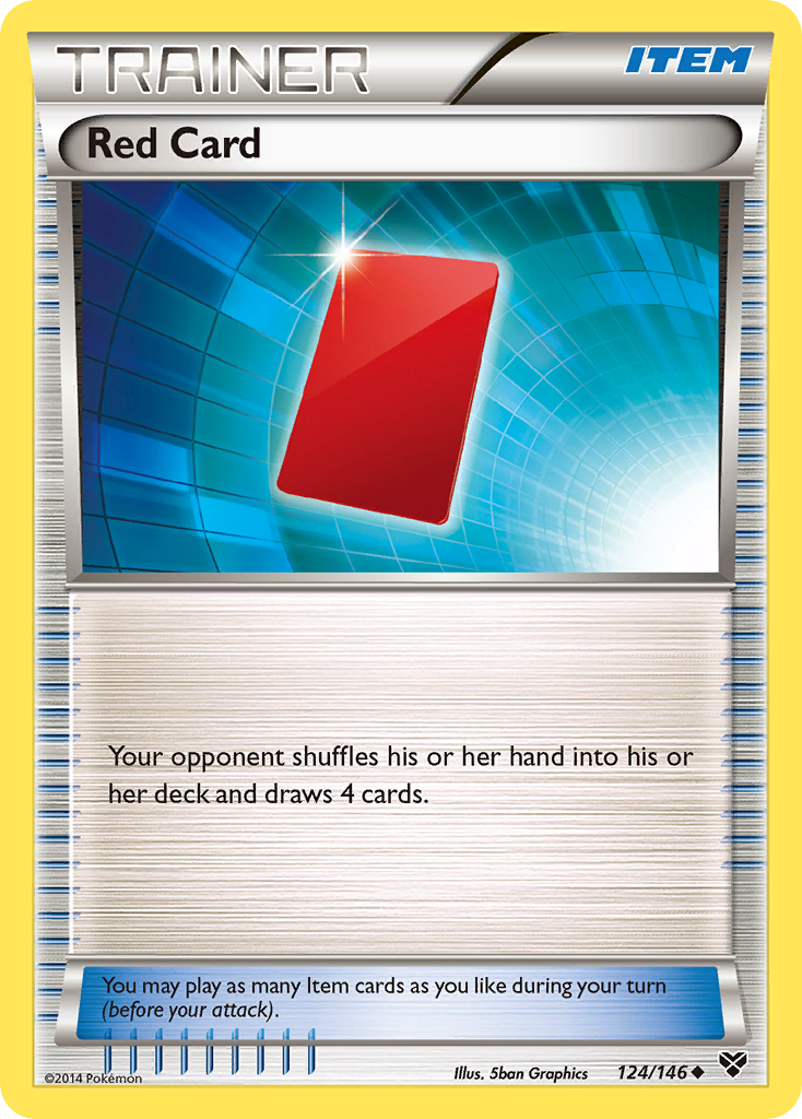 Red Card (124/146) [XY: Base Set] | Event Horizon Hobbies CA