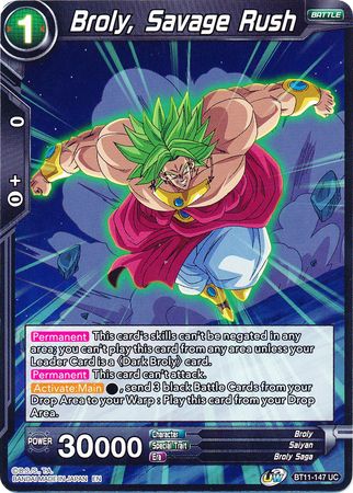 Broly, Savage Rush (BT11-147) [Vermilion Bloodline] | Event Horizon Hobbies CA