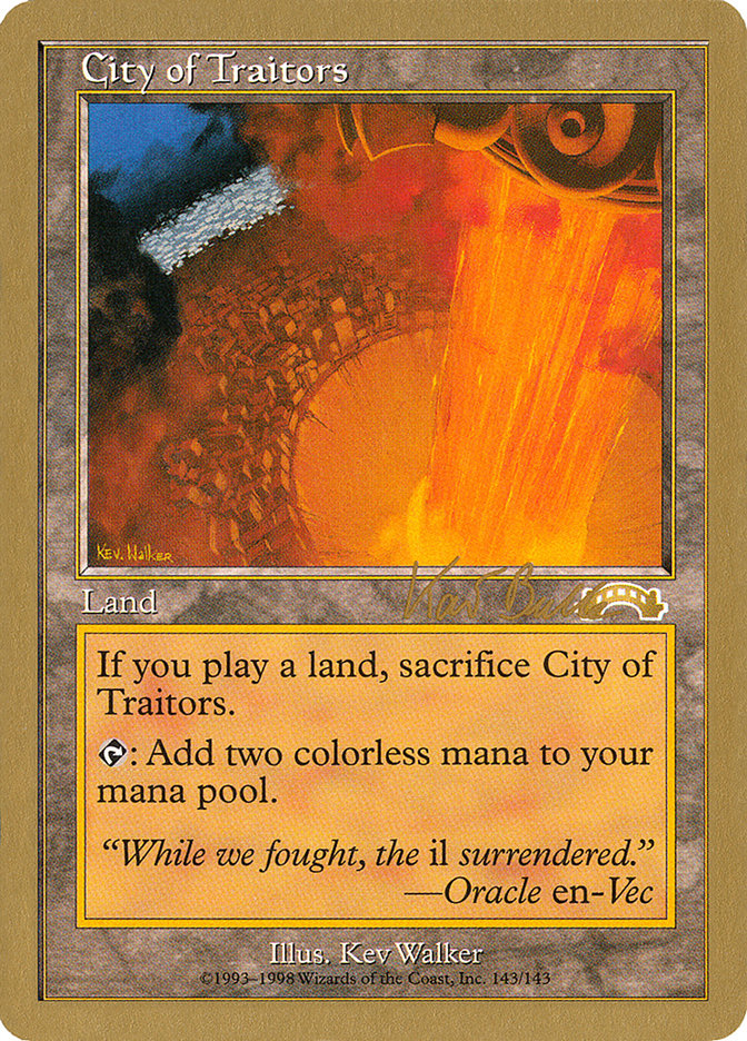 City of Traitors (Kai Budde) [World Championship Decks 1999] | Event Horizon Hobbies CA