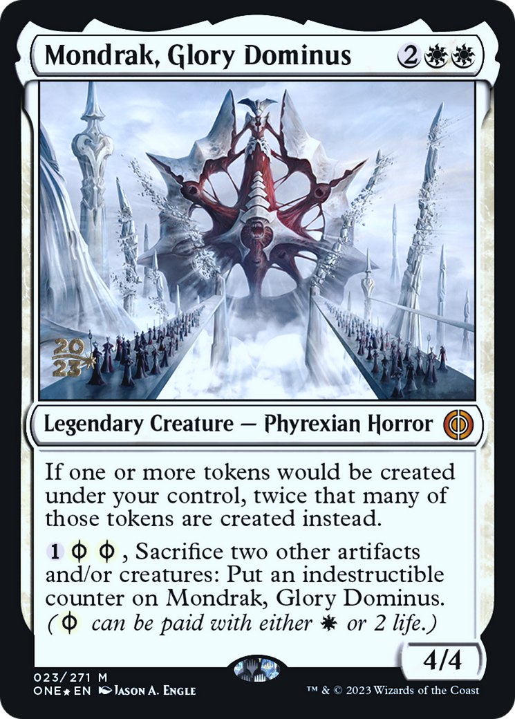 Mondrak, Glory Dominus [Phyrexia: All Will Be One Prerelease Promos] | Event Horizon Hobbies CA