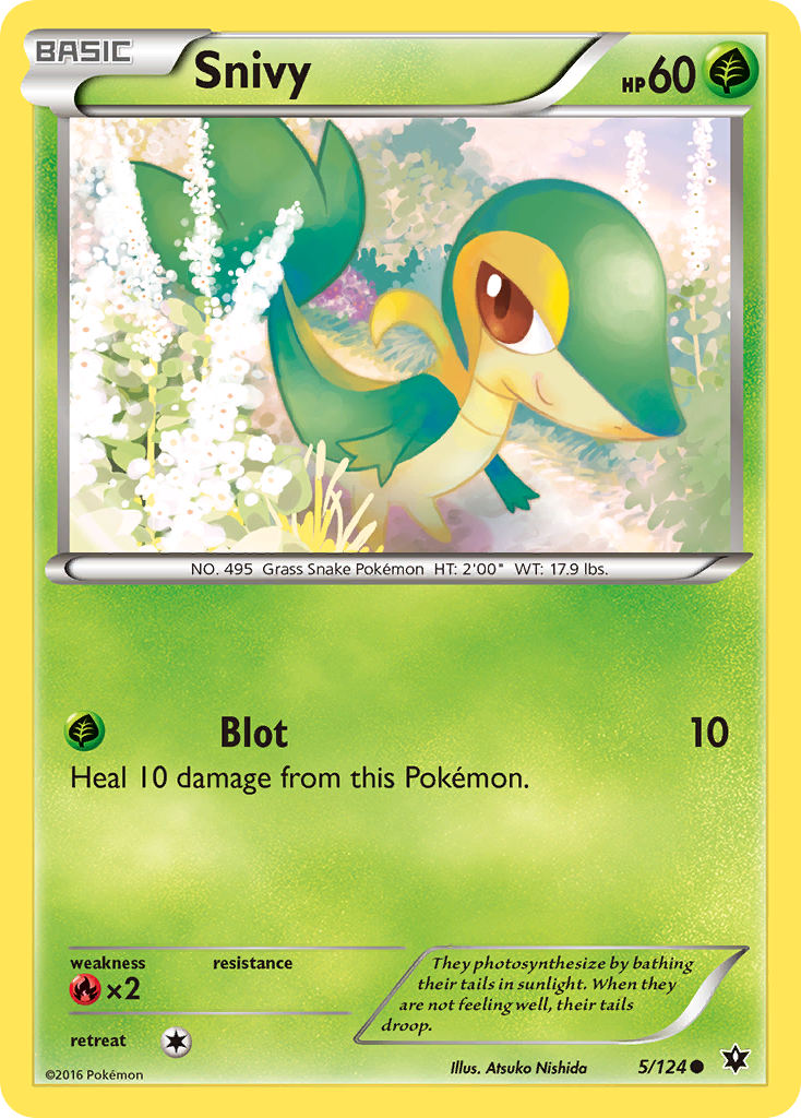 Snivy (5/124) [XY: Fates Collide] | Event Horizon Hobbies CA