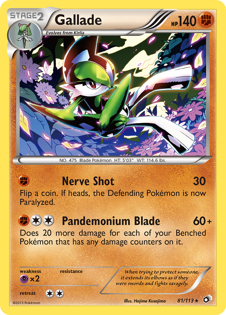 Gallade (81/113) [Black & White: Legendary Treasures] | Event Horizon Hobbies CA