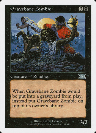 Gravebane Zombie [Classic Sixth Edition] | Event Horizon Hobbies CA