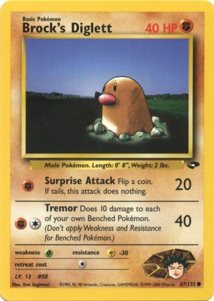 Brock's Diglett (67/132) [Gym Challenge Unlimited] | Event Horizon Hobbies CA