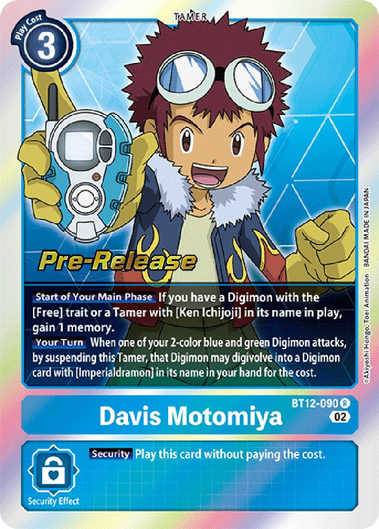 Davis Motomiya [BT12-090] [Across Time Pre-Release Cards] | Event Horizon Hobbies CA