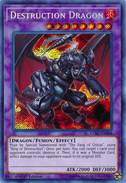 Destruction Dragon [LCKC-EN108] Secret Rare | Event Horizon Hobbies CA