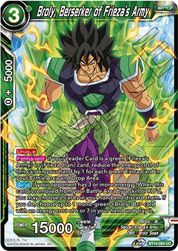 Broly, Berserker of Frieza's Army (BT14-084) [Cross Spirits] | Event Horizon Hobbies CA