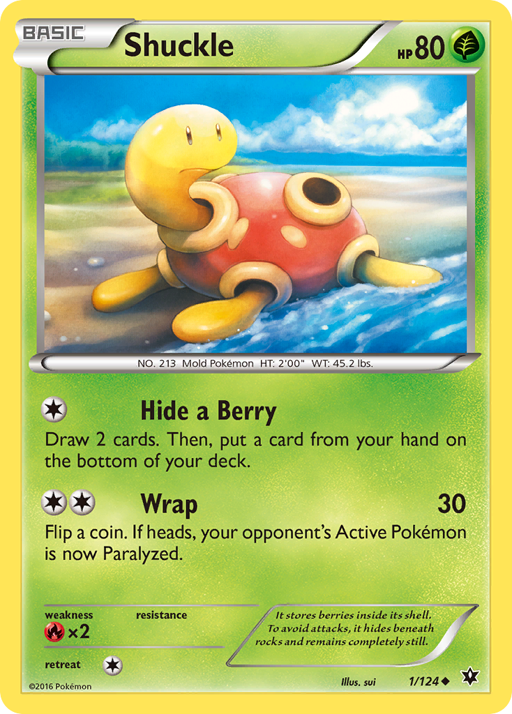 Shuckle (1/124) [XY: Fates Collide] | Event Horizon Hobbies CA