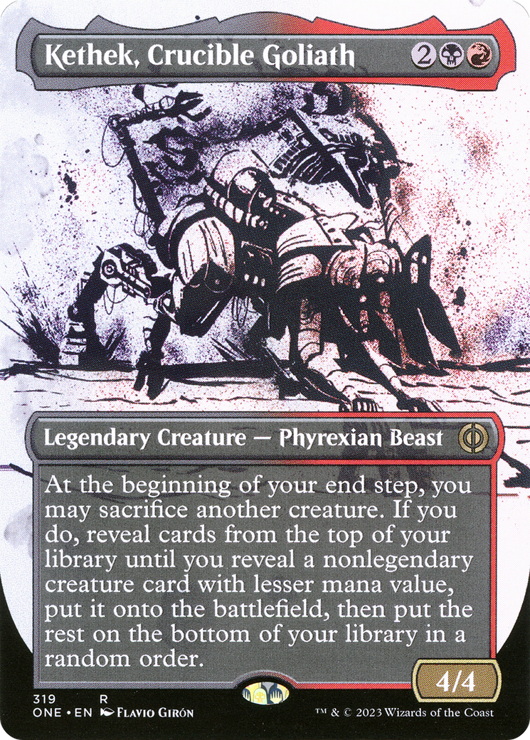 Kethek, Crucible Goliath (Borderless Ichor) [Phyrexia: All Will Be One] | Event Horizon Hobbies CA