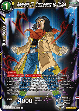 Android 17, Conceding to Union (BT14-107) [Cross Spirits] | Event Horizon Hobbies CA