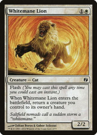 Whitemane Lion [Duel Decks: Venser vs. Koth] | Event Horizon Hobbies CA