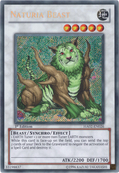 Naturia Beast [HA02-EN026] Secret Rare | Event Horizon Hobbies CA