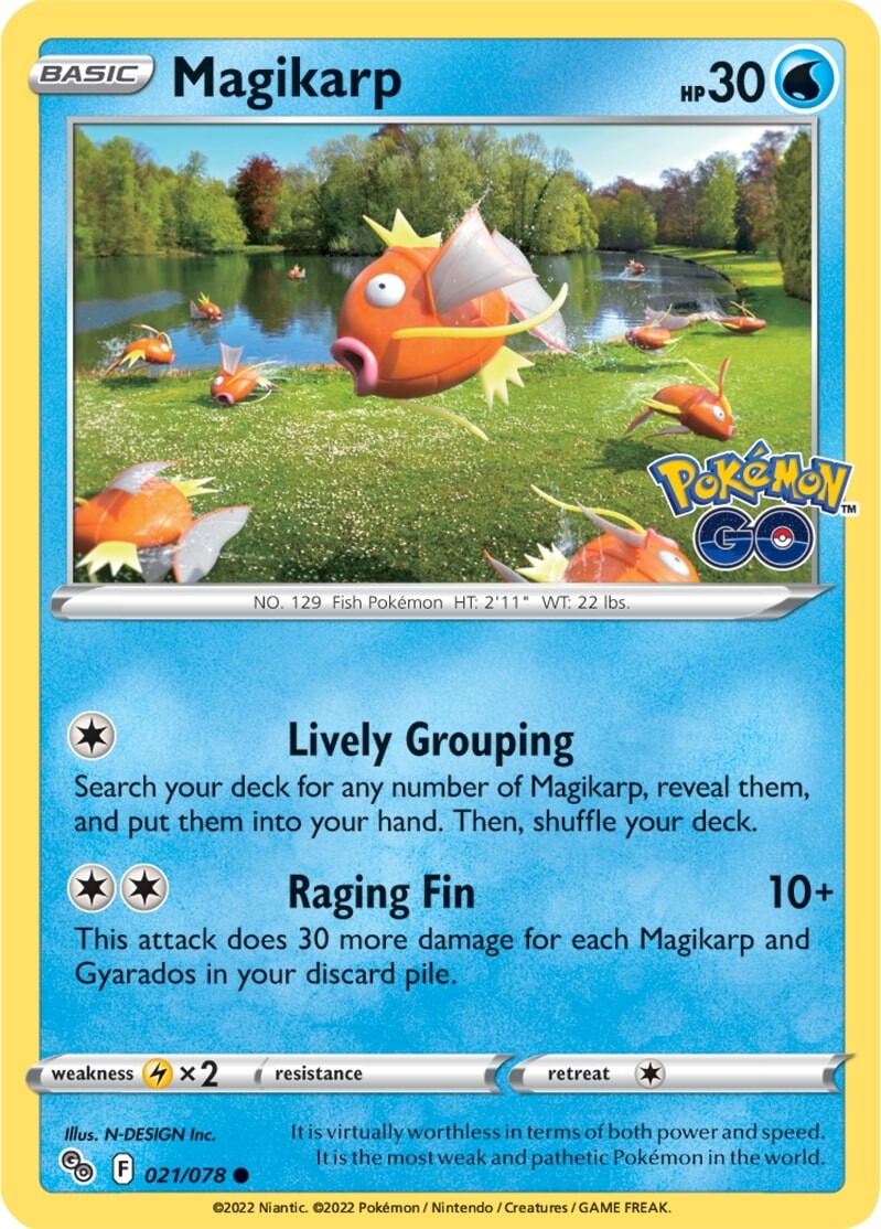 Magikarp (021/078) [Pokémon GO] | Event Horizon Hobbies CA