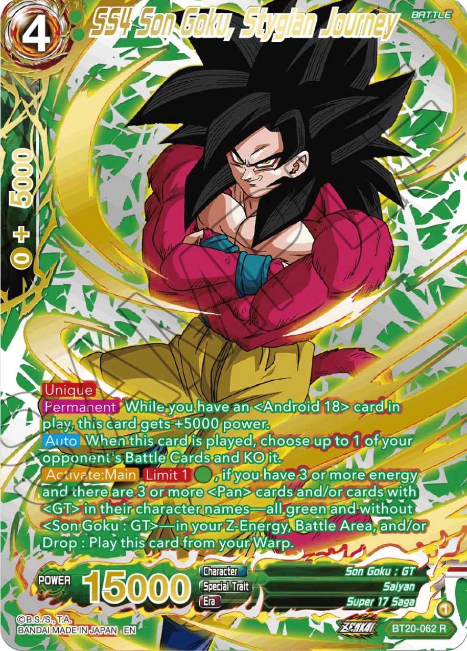 SS4 Son Goku, Stygian Journey (Gold-Stamped) (BT20-062) [Power Absorbed] | Event Horizon Hobbies CA