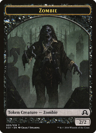 Zombie Token [Shadows over Innistrad Tokens] | Event Horizon Hobbies CA