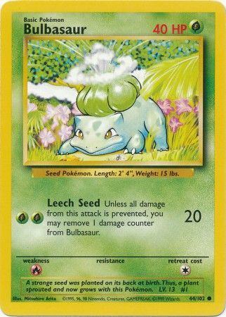 Bulbasaur (44/102) [Base Set Unlimited] | Event Horizon Hobbies CA