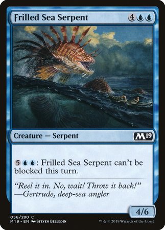 Frilled Sea Serpent [Core Set 2019] | Event Horizon Hobbies CA