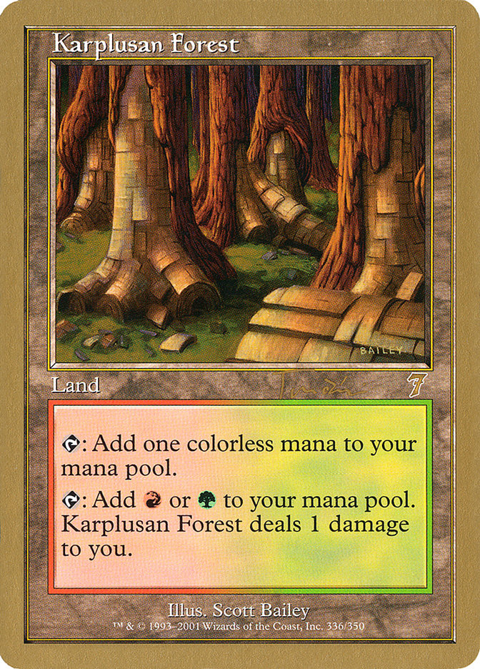 Karplusan Forest (Jan Tomcani) [World Championship Decks 2001] | Event Horizon Hobbies CA