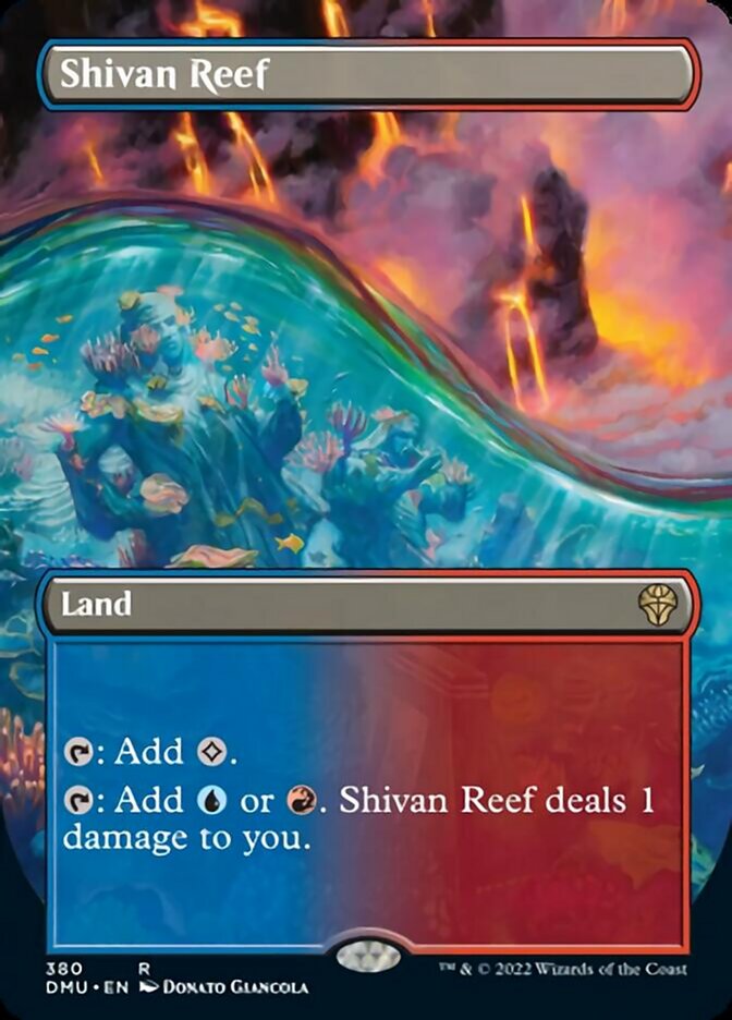 Shivan Reef (Borderless Alternate Art) [Dominaria United] | Event Horizon Hobbies CA