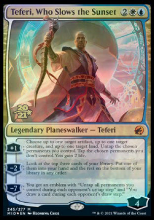 Teferi, Who Slows the Sunset [Innistrad: Midnight Hunt Prerelease Promos] | Event Horizon Hobbies CA