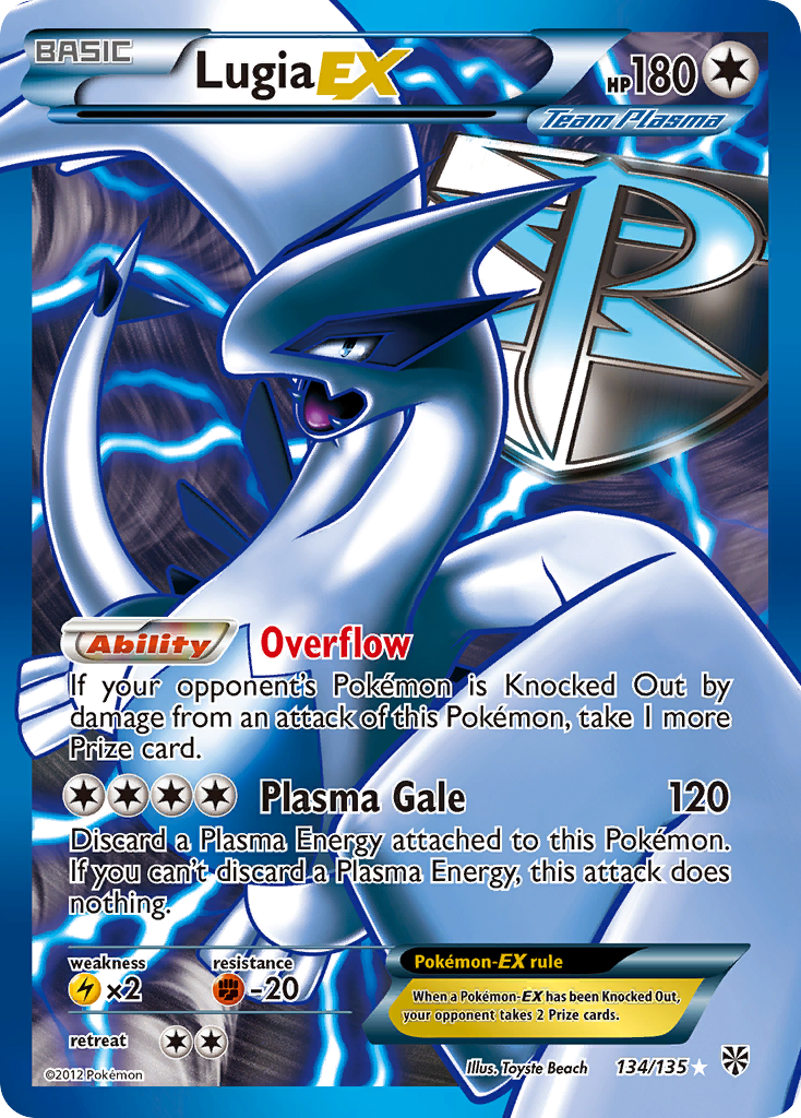 Lugia EX (134/135) [Black & White: Plasma Storm] | Event Horizon Hobbies CA