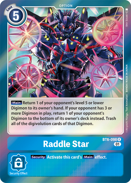 Raddle Star [BT6-098] [Double Diamond] | Event Horizon Hobbies CA