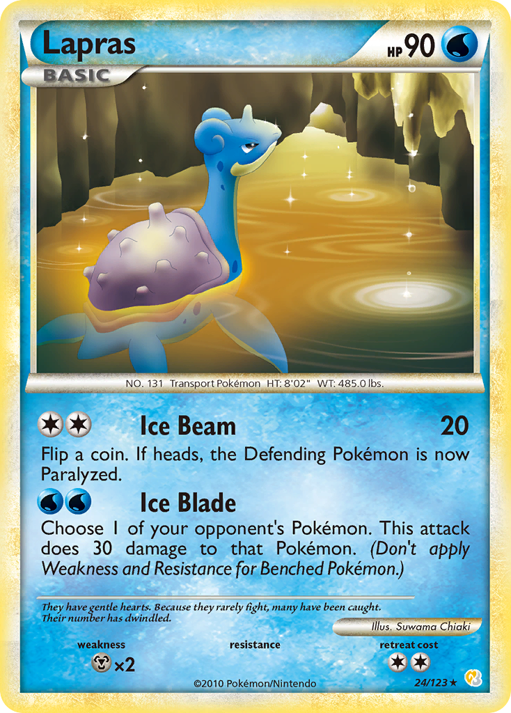 Lapras (24/123) [HeartGold & SoulSilver: Base Set] | Event Horizon Hobbies CA