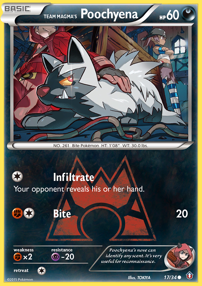 Team Magma's Poochyena (17/34) [XY: Double Crisis] | Event Horizon Hobbies CA