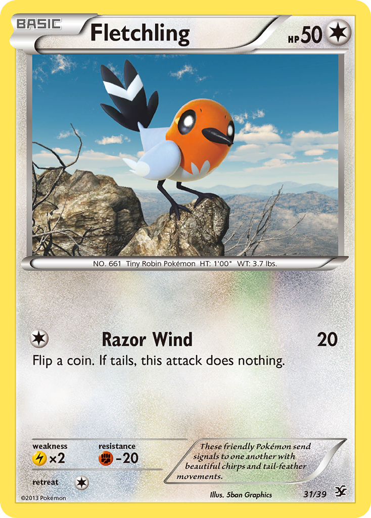 Fletchling (31/39) [XY: Kalos Starter Set] | Event Horizon Hobbies CA