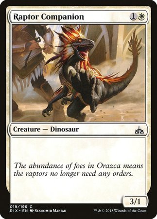 Raptor Companion [Rivals of Ixalan] | Event Horizon Hobbies CA