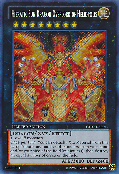 Hieratic Sun Dragon Overlord of Heliopolis [CT09-EN004] Secret Rare | Event Horizon Hobbies CA