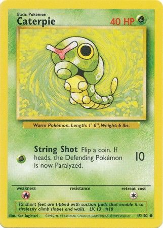 Caterpie (45/102) [Base Set Unlimited] | Event Horizon Hobbies CA