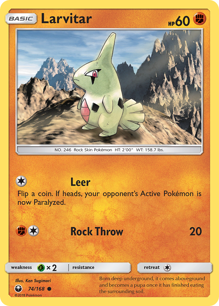 Larvitar (74/168) [Sun & Moon: Celestial Storm] | Event Horizon Hobbies CA