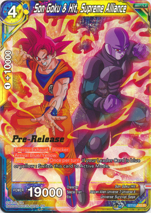 Son Goku & Hit, Supreme Alliance (BT10-145) [Rise of the Unison Warrior Prerelease Promos] | Event Horizon Hobbies CA