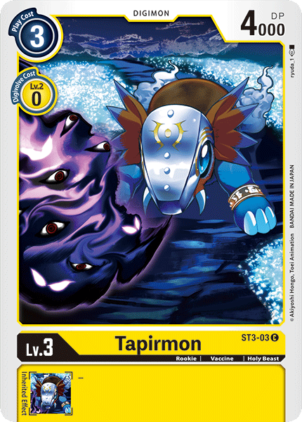 Tapirmon [ST3-03] [Starter Deck: Heaven's Yellow] | Event Horizon Hobbies CA