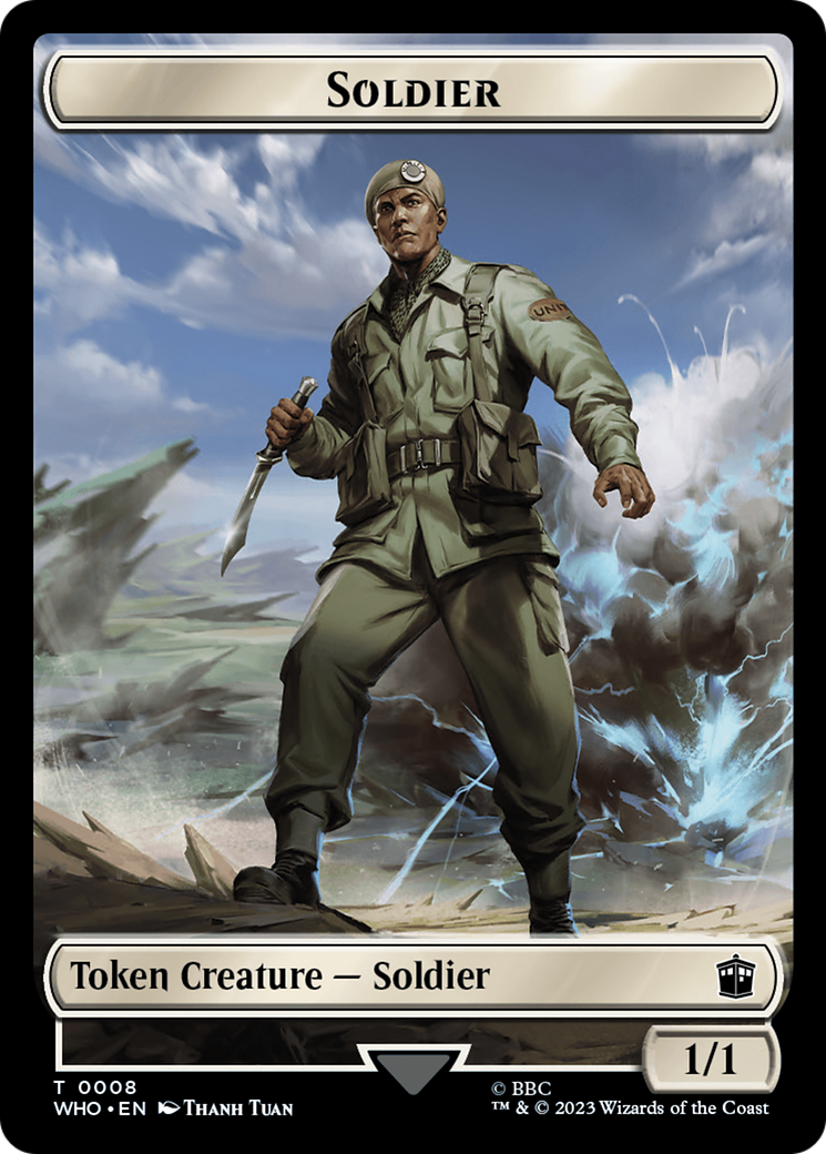 Soldier // Food (0025) Double-Sided Token [Doctor Who Tokens] | Event Horizon Hobbies CA