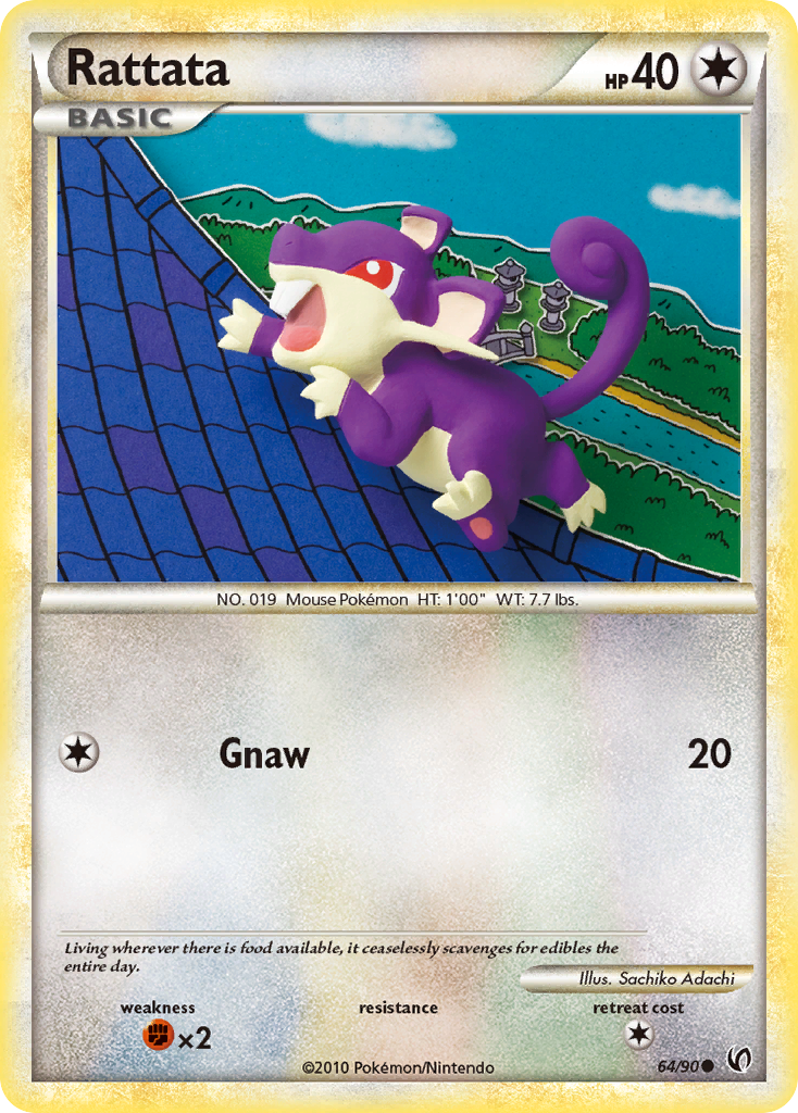 Rattata (64/90) [HeartGold & SoulSilver: Undaunted] | Event Horizon Hobbies CA